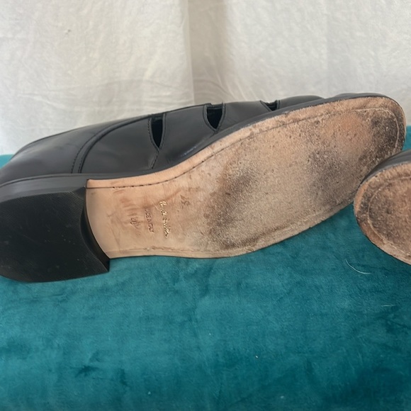 Paul Smith made in Italy Rowen Shoes Black Leather Cut Out Detail 40 - Picture 6 of 14